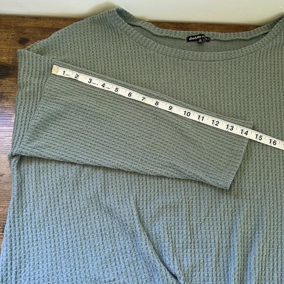 Charlotte Russe Soft Knit Front Tie Shirt - Picture 5 of 7